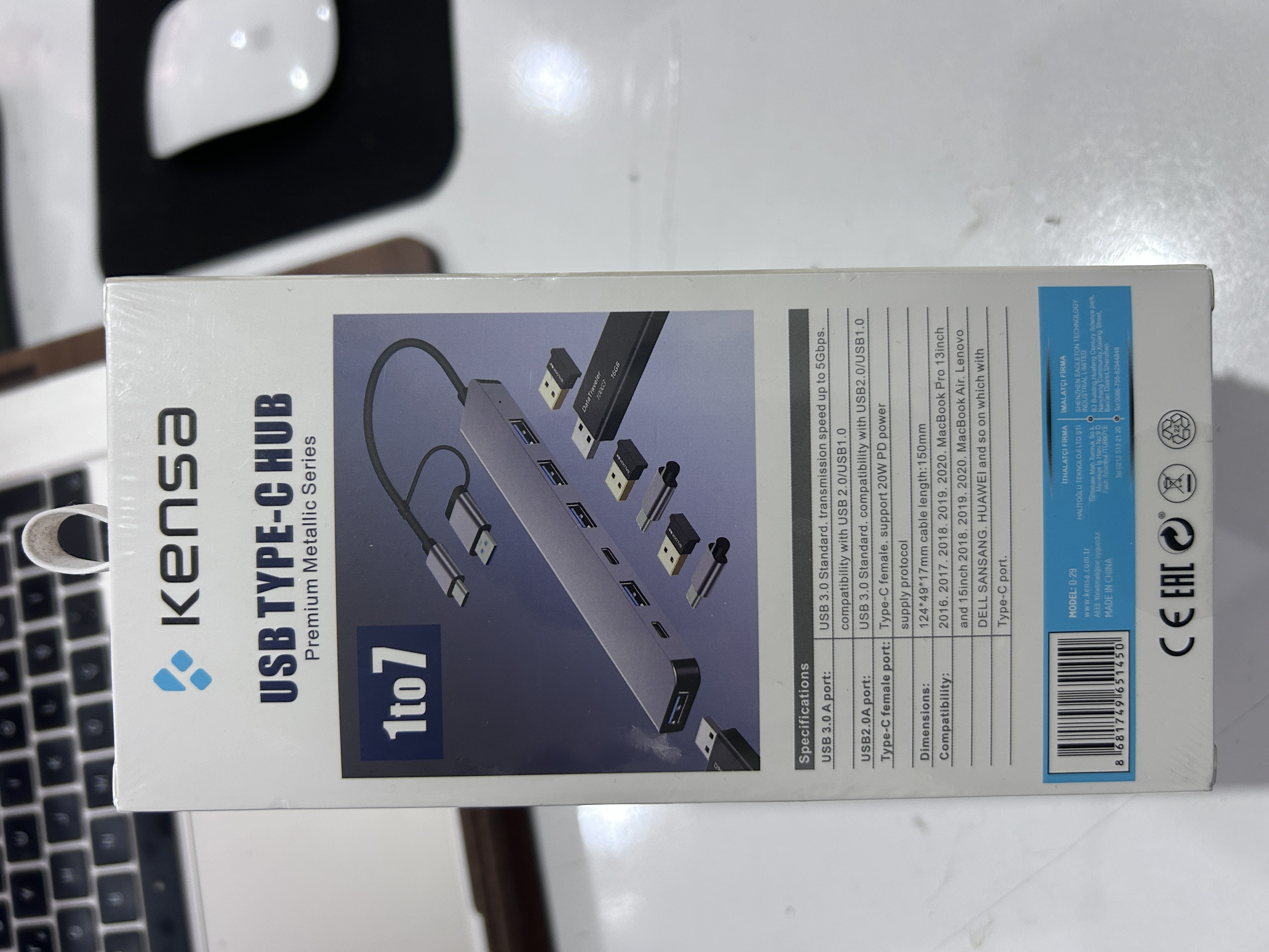 MacBook Air kullanılabilir  type-c coklu kart okuyucu